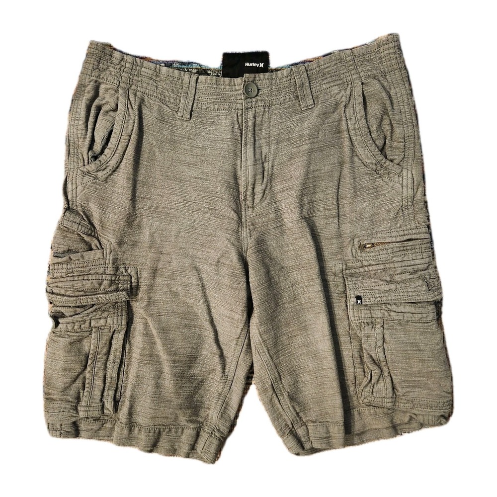 Hurley mens cargo‎ shorts Gray size 33 flaw